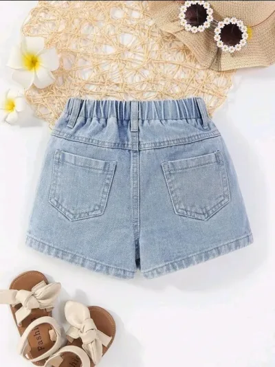 Short para niña floreado