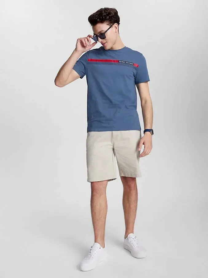 Camiseta Tommy Hilfiger para caballero color gris azulado