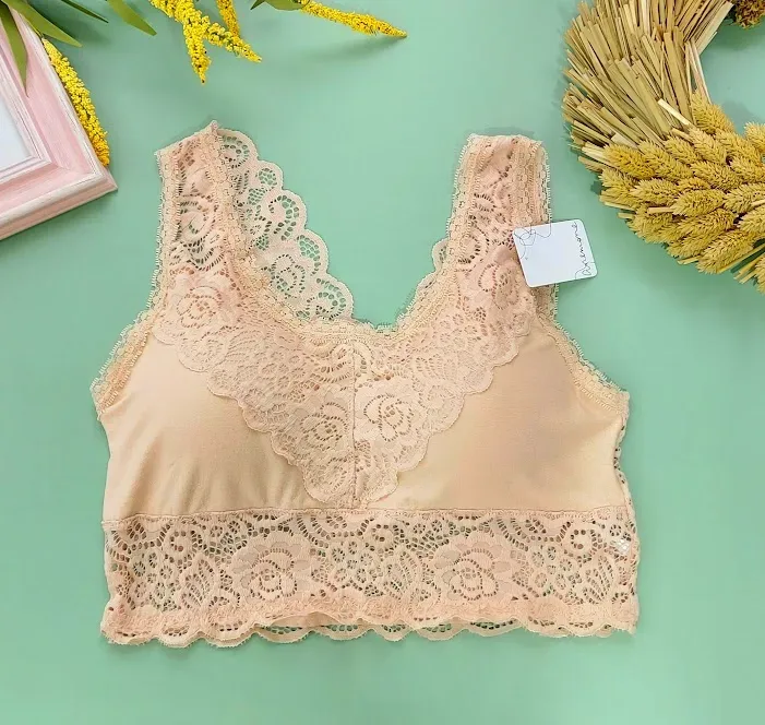 Bralette para dama color beige