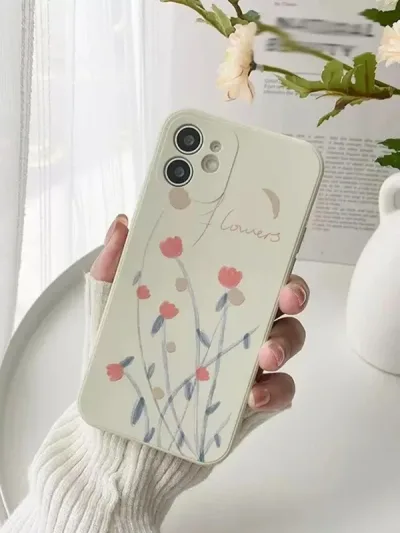 Funda para celular con diseño floral