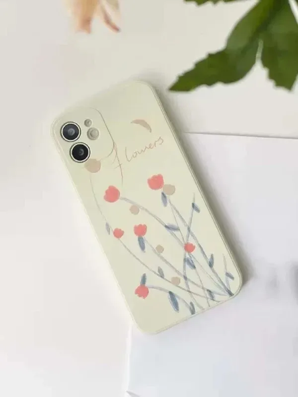 Funda para celular con diseño floral