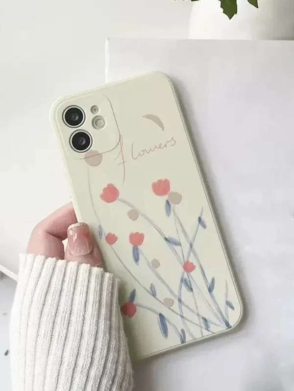Funda para celular con diseño floral