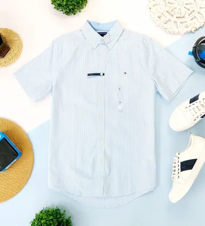Camisa Tommy Hilfiger para caballero diseño a rayas