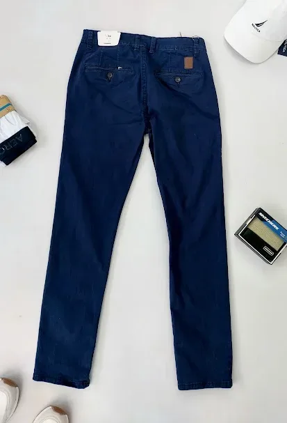 Pantalon Hummer para caballero color azul HBS01401N