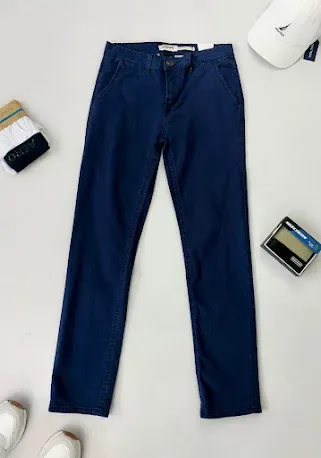 Pantalon Hummer para caballero color azul HBS01401N