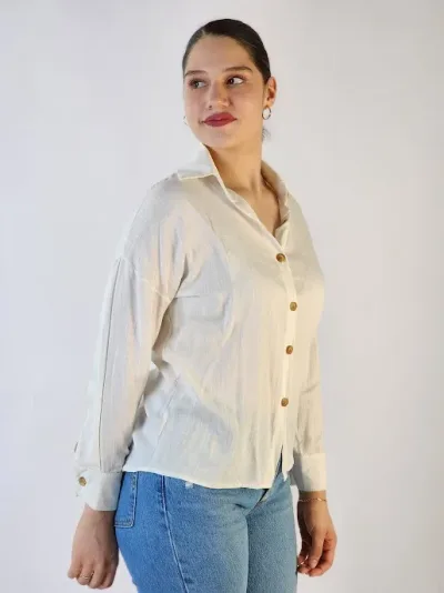 Camisa para dama color blanco