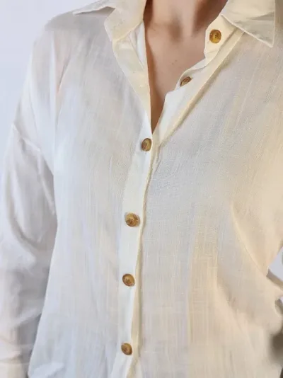 Camisa para dama color blanco