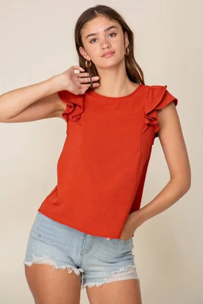 Blusa para Dama color terracota