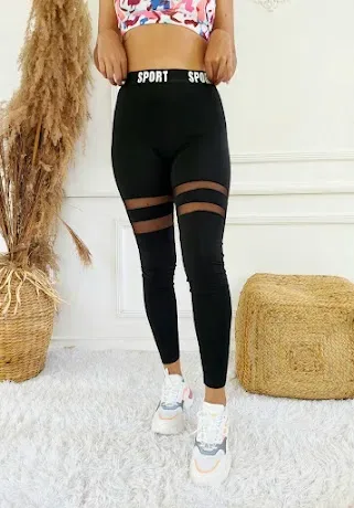 Leggins deportiva para dama color negro