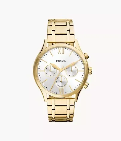 Reloj Fossil para caballero color dorado