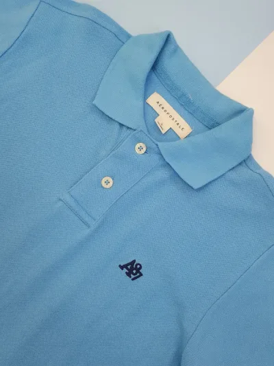 Camiseta Aeropostale para caballero color celeste