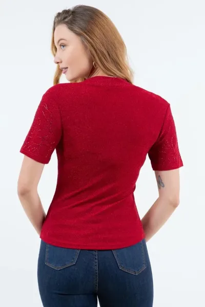 Blusa color rojo para Dama
