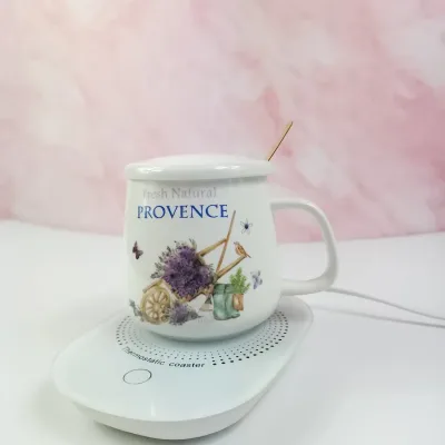 Tasa con Base de Calentado Automático