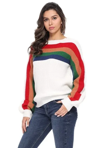 Abrigo tejido para dama multicolor