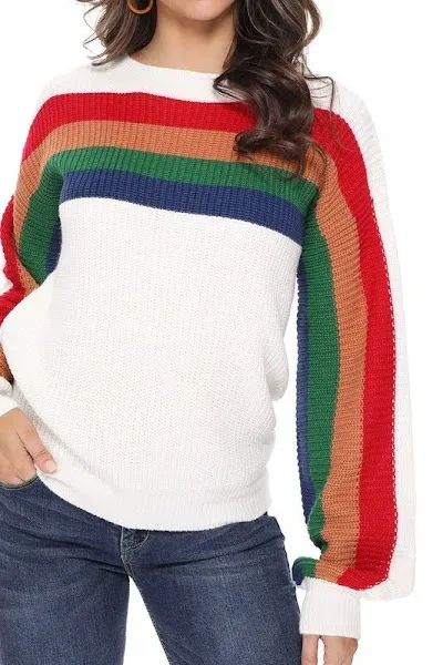 Abrigo tejido para dama multicolor
