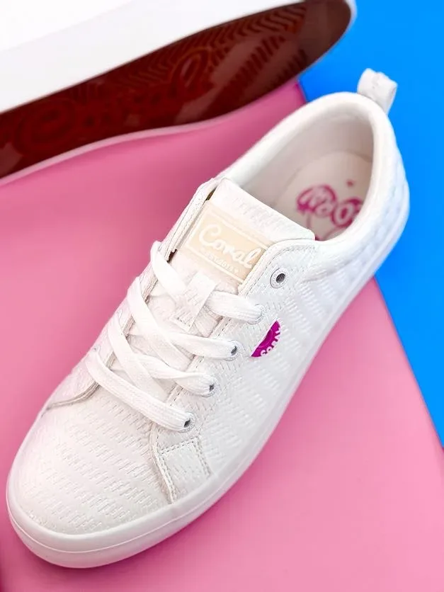 Tenis Coral Serafina White Raffia para Dama