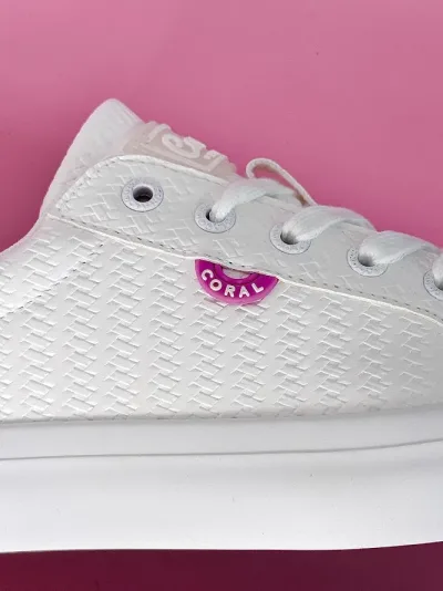 Tenis Coral Serafina White Raffia para Dama