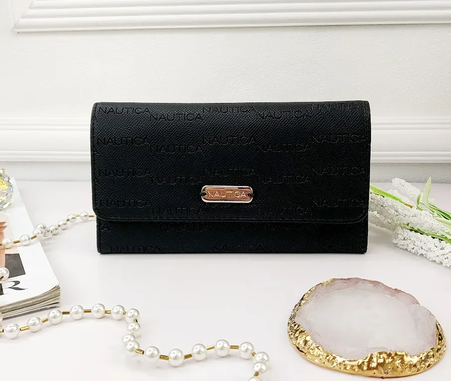 Cartera Naútica para dama color negro