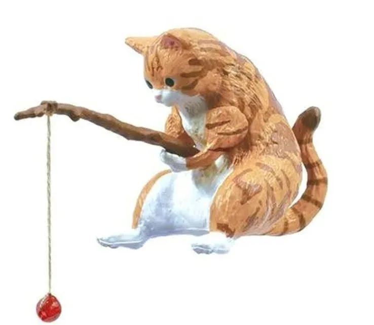 Decoración de gato amarillo