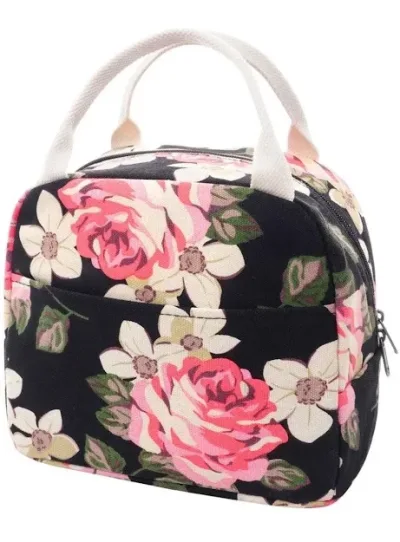 Lonchera para dama diseño floral