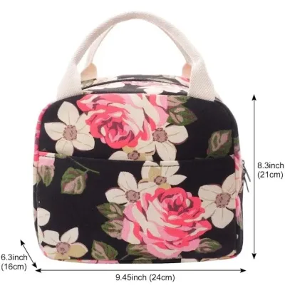 Lonchera para dama diseño floral