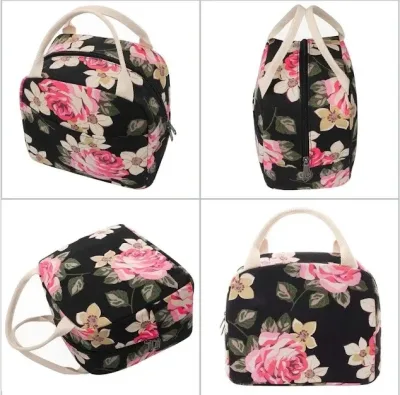 Lonchera para dama diseño floral