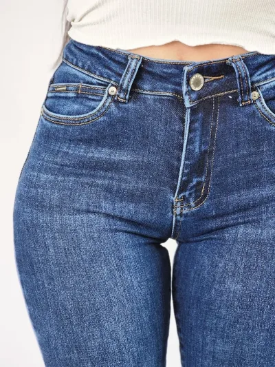 Jeans Hummer para dama High Rise color azul #3196