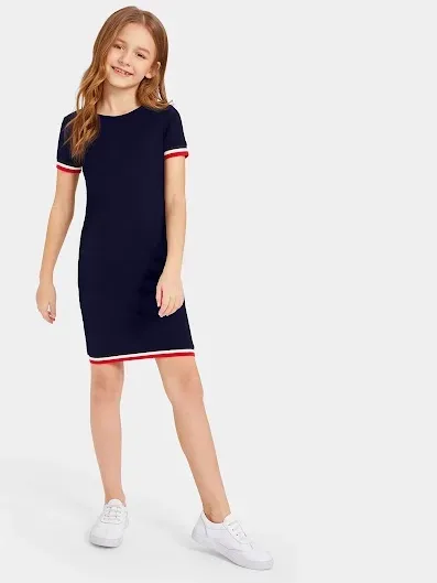 Vestido para niña color azul