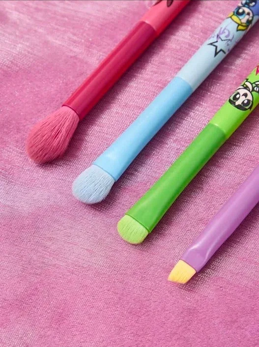 Set de brochas de maquillaje con estuche de Las chicas superpoderosas