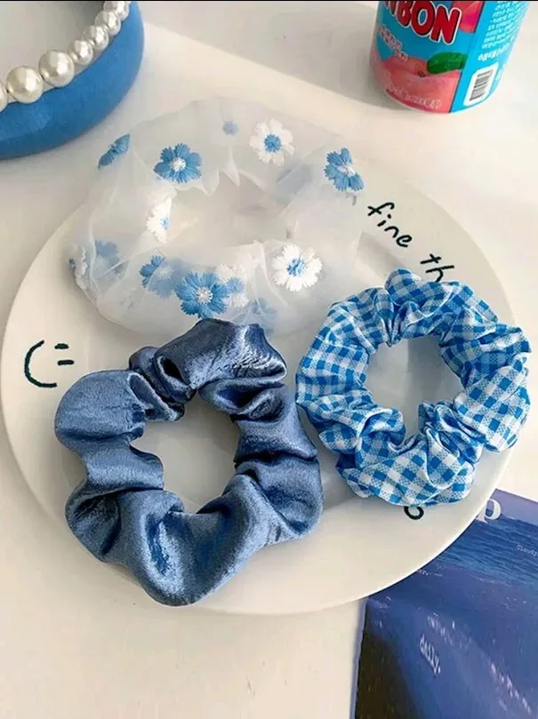 Set de colas de cabello para dama multicolor