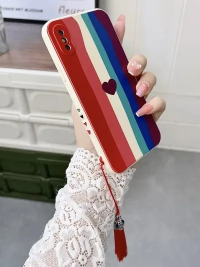 Funda para celular multicolor con diseño abstracto