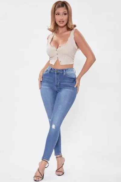 Jeans YMI para dama color azul M1862