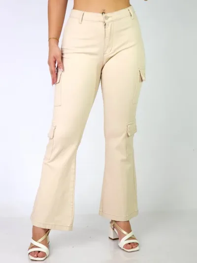 Pantalón para dama color beige