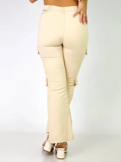 Pantalón para dama color beige