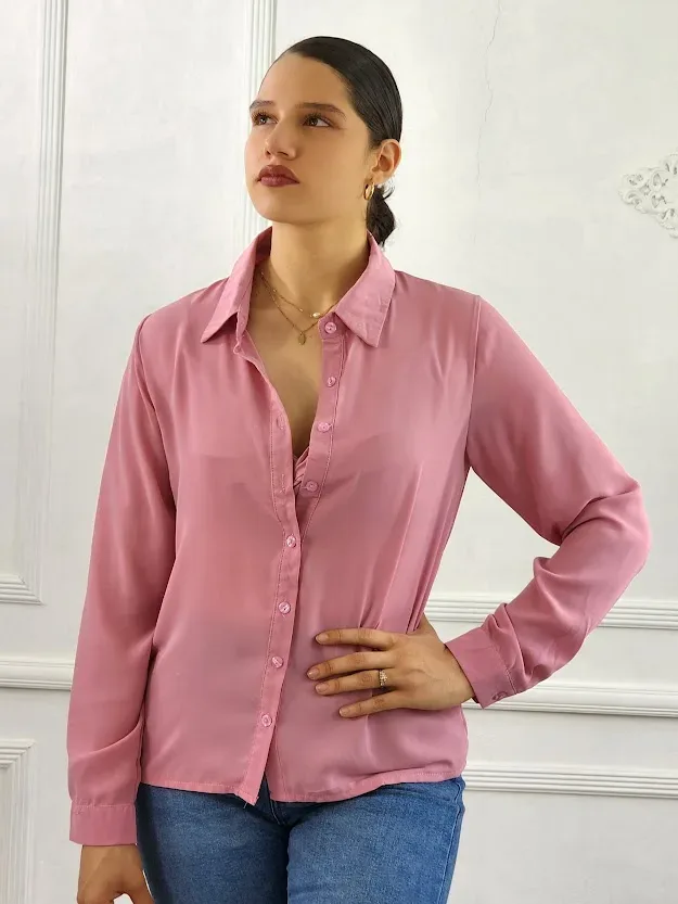 Set de blusas para dama color Palo Rosa