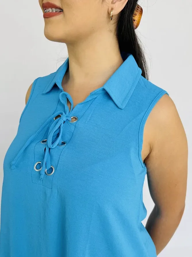 Vestido color Celeste para Dama