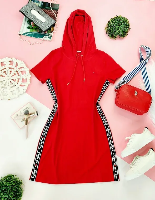VestidoTommy Hilfiger para dama color rojo
