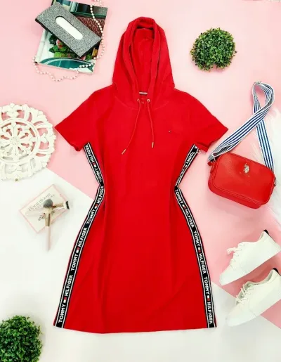 VestidoTommy Hilfiger para dama color rojo