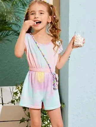 Enterizo para niña multicolor
