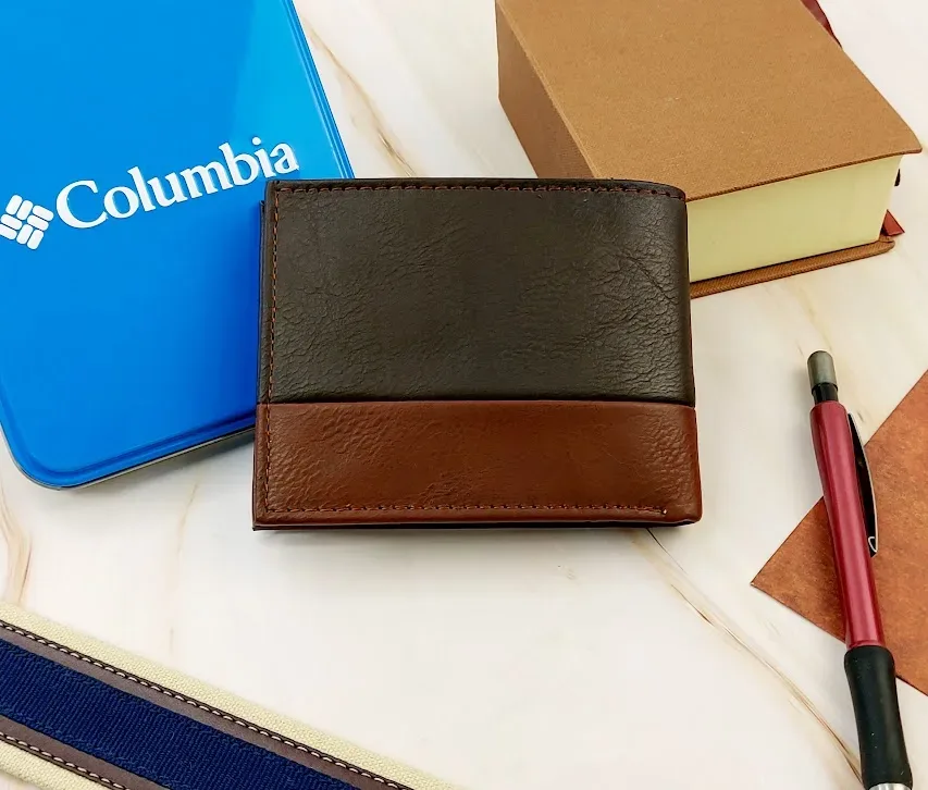 Billetera Columbia para caballero color café