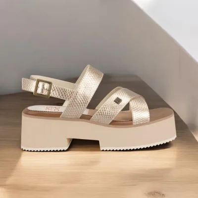 Sandalias Promise Sestri Gold para Dama
