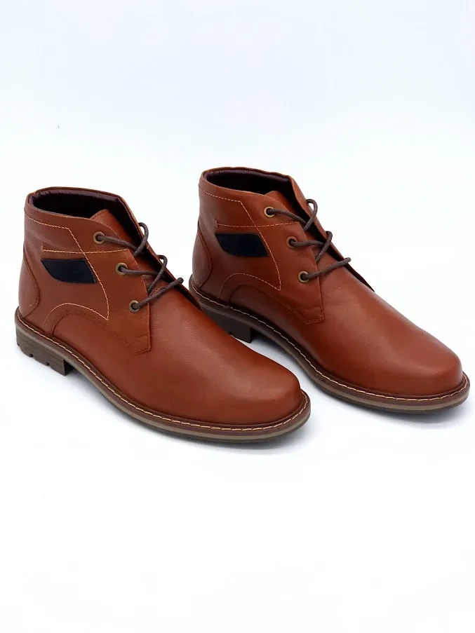 Zapato Colombiano para caballero coñac 0436-2