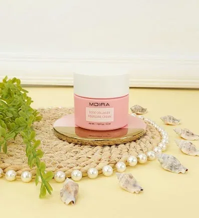 Crema de escualano de colágeno de rosa MOIRA
