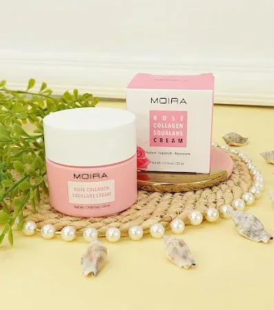 Crema de escualano de colágeno de rosa MOIRA
