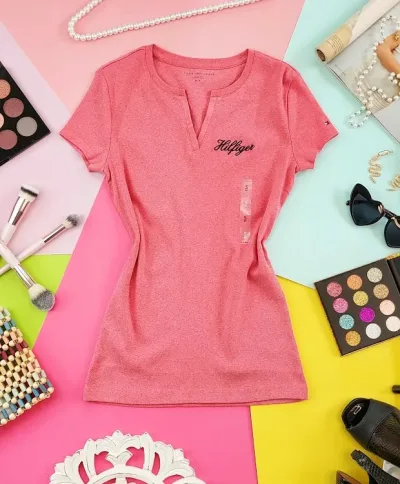 Camiseta Tommy Hilfiger para dama color rosa