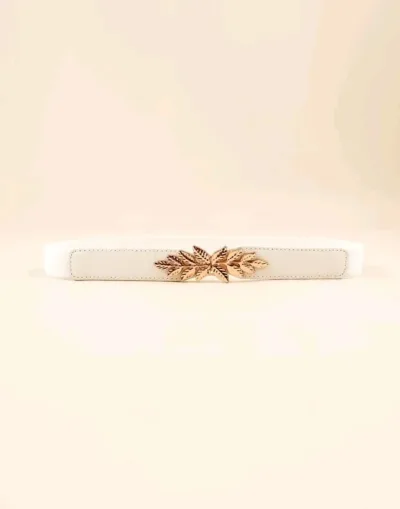 Cinturón para dama blanco