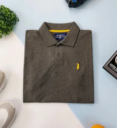 Camiseta Cambrige Polo Club para caballero color gris oscuro