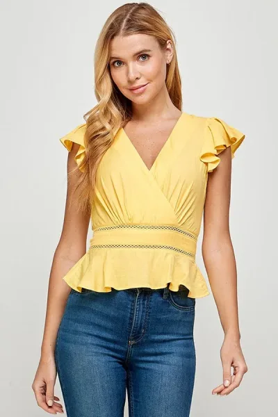 Blusa Milk & Honey para dama color amarillo