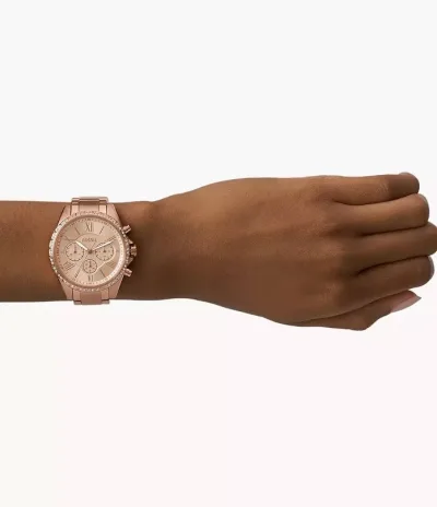 Reloj Fossil color oro rosa para dama