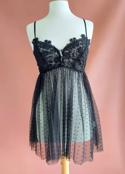 Lencería para dama color negro